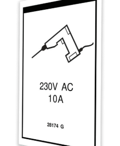 DECAL, POWER TO PLATFORM 230V** 28174GT